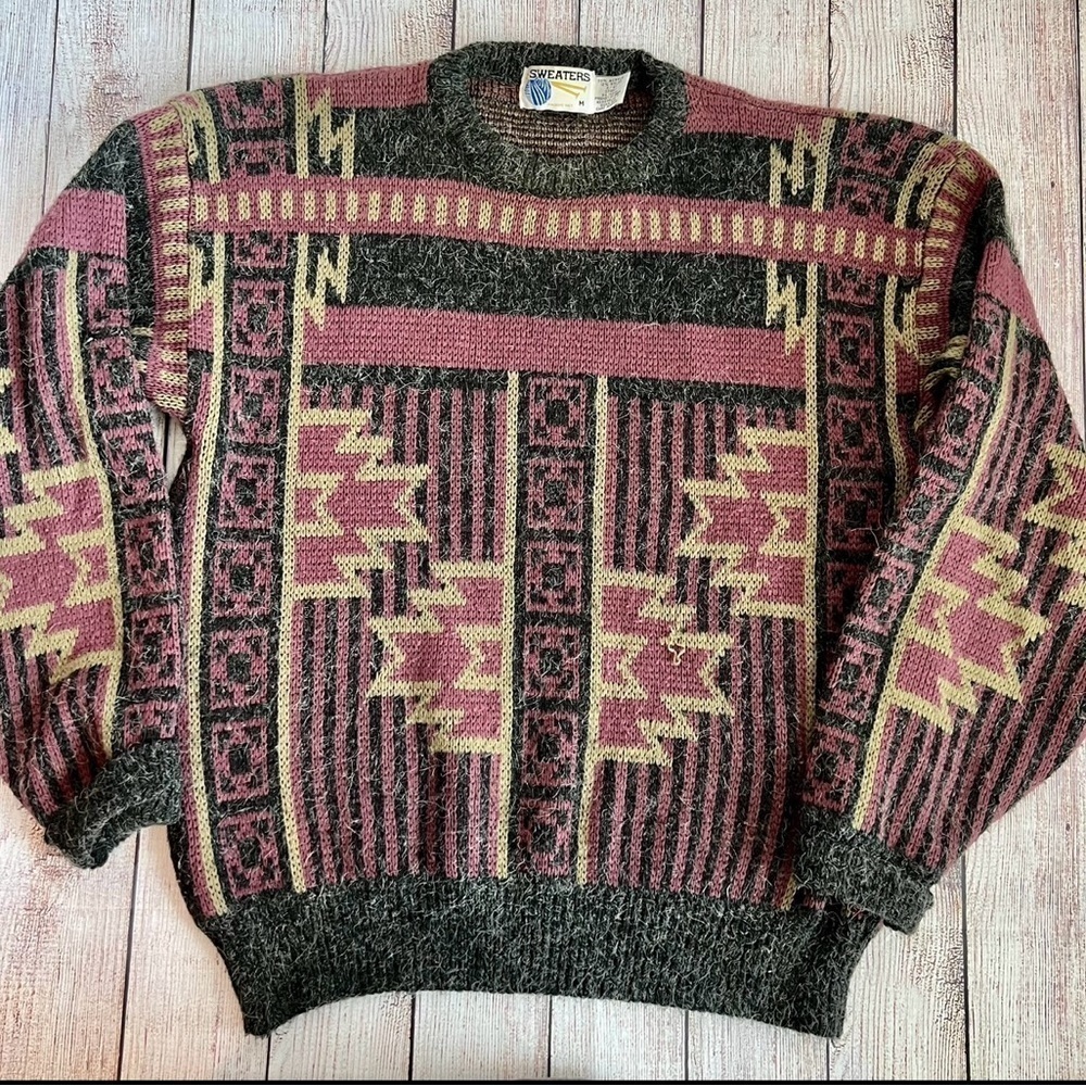 SWEATERS 90’s Vintage Acrylic Sweater Medium